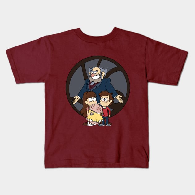 A Gravity of Unfortunate Falls Kids T-Shirt by LiBiArt